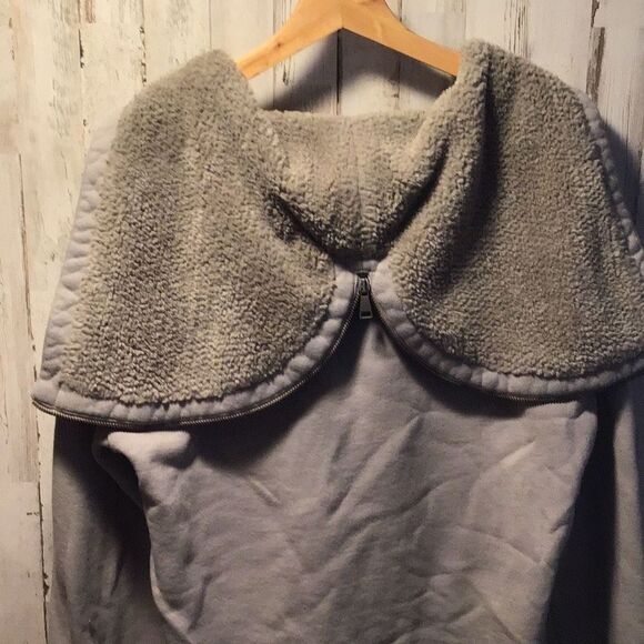 Helmut Lang Gray Lace-Up Hoodie - Picture 2 of 8